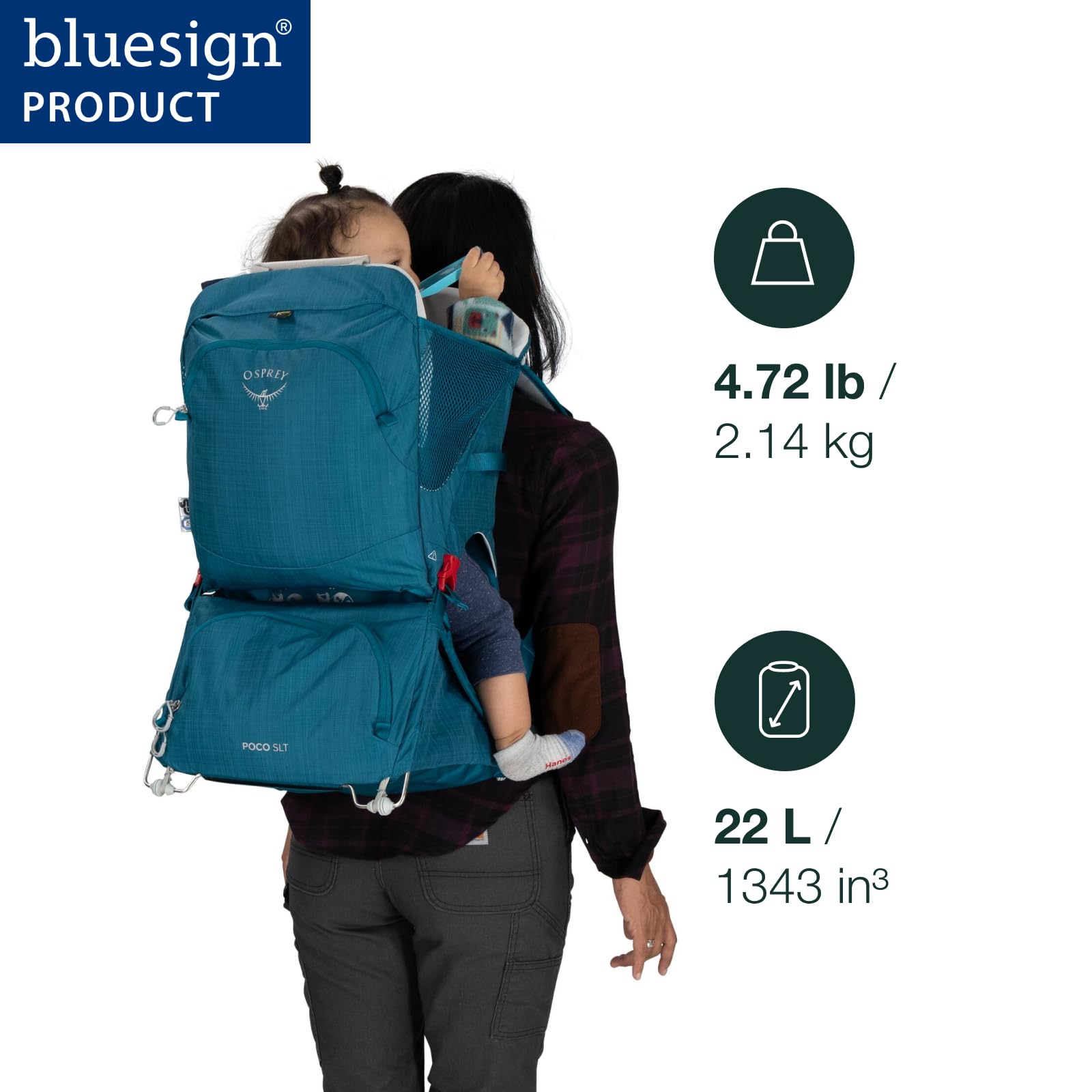 osprey-poco-child-carrier-deluxe-kindertrage-deep-peyto image 2