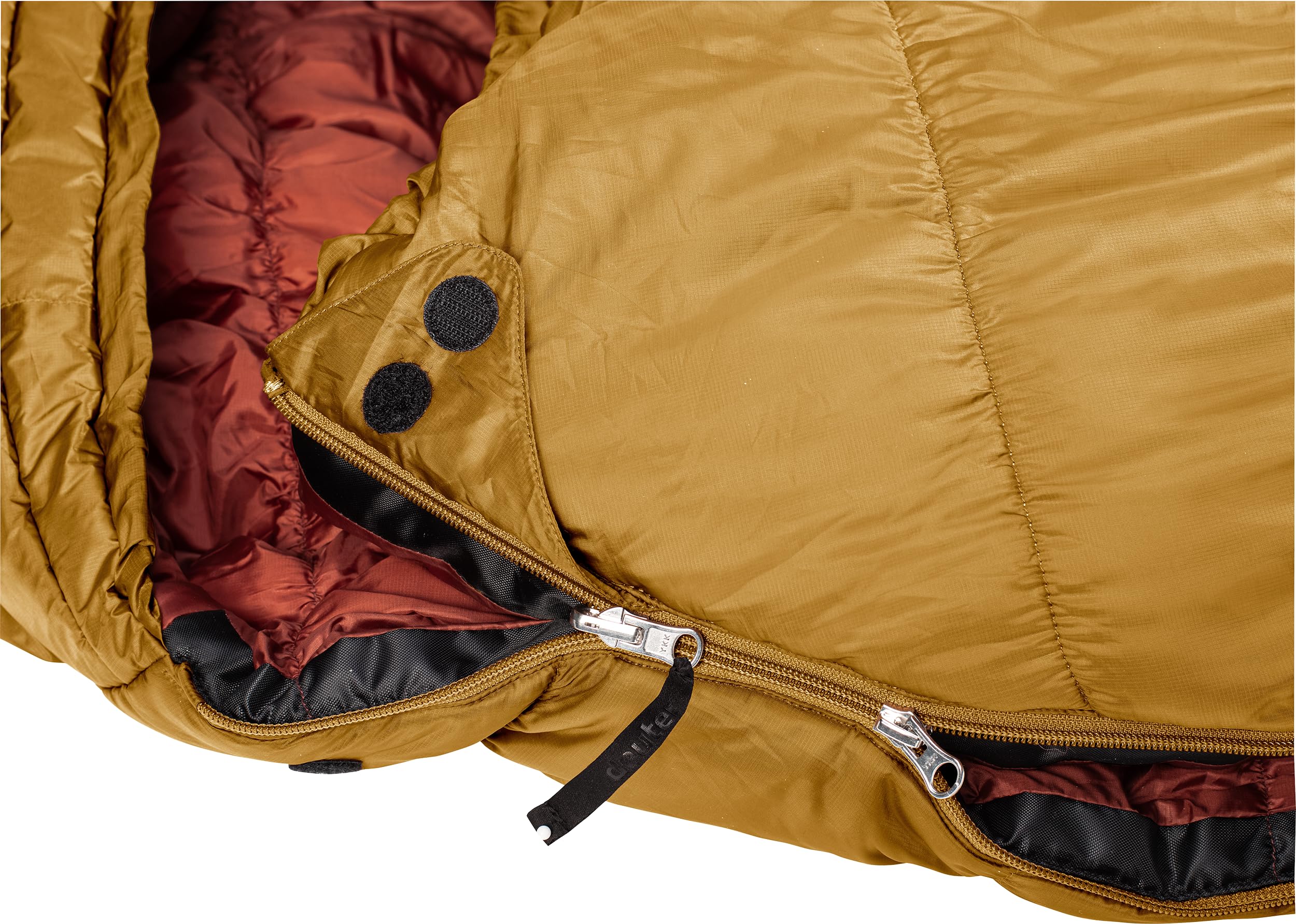 deuter-exosphere-11-sl-damen-kunstfaserschlafsack-almond-redwood-right-zip image 8