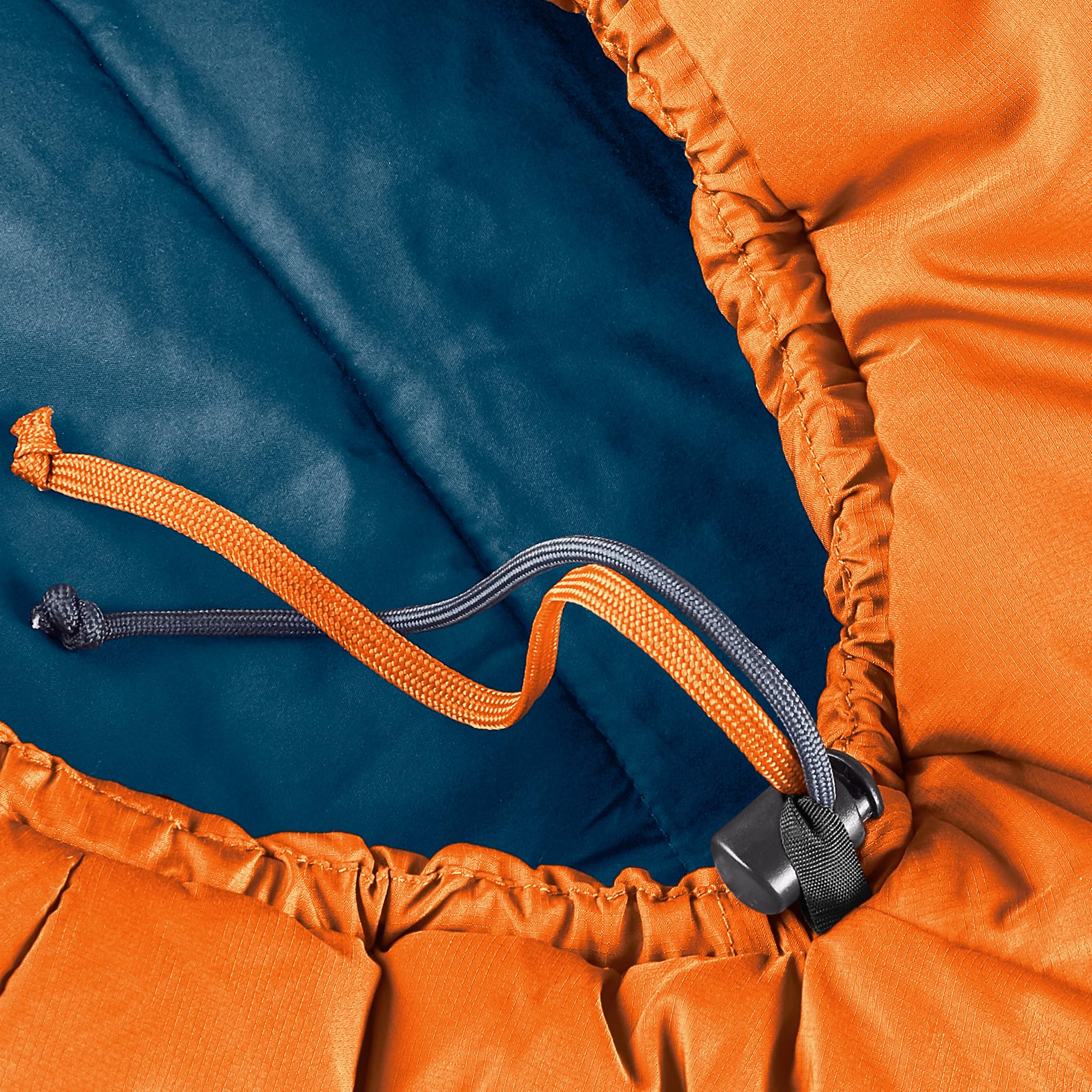 deuter-orbit-5-el-extra-long-kunstfaser-schlafsack-chestnut-ink-left-zip image 6