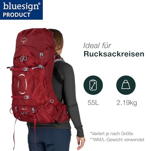 osprey-ariel-55-trekkingrucksack-damen-55l-koseret-green image 8