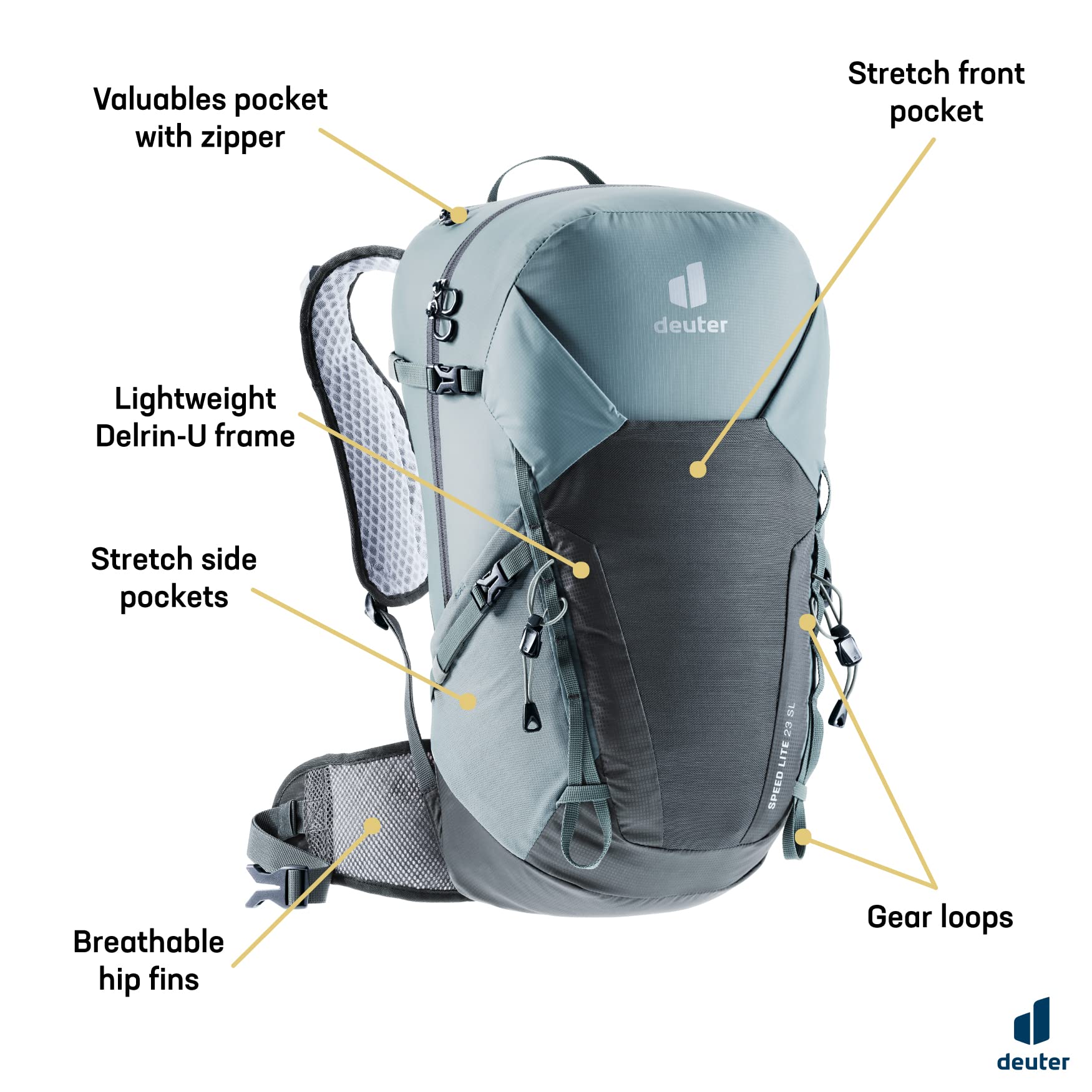 deuter-speed-lite-23-sl-damen-wanderrucksack-shale-graphite-23-l image 4