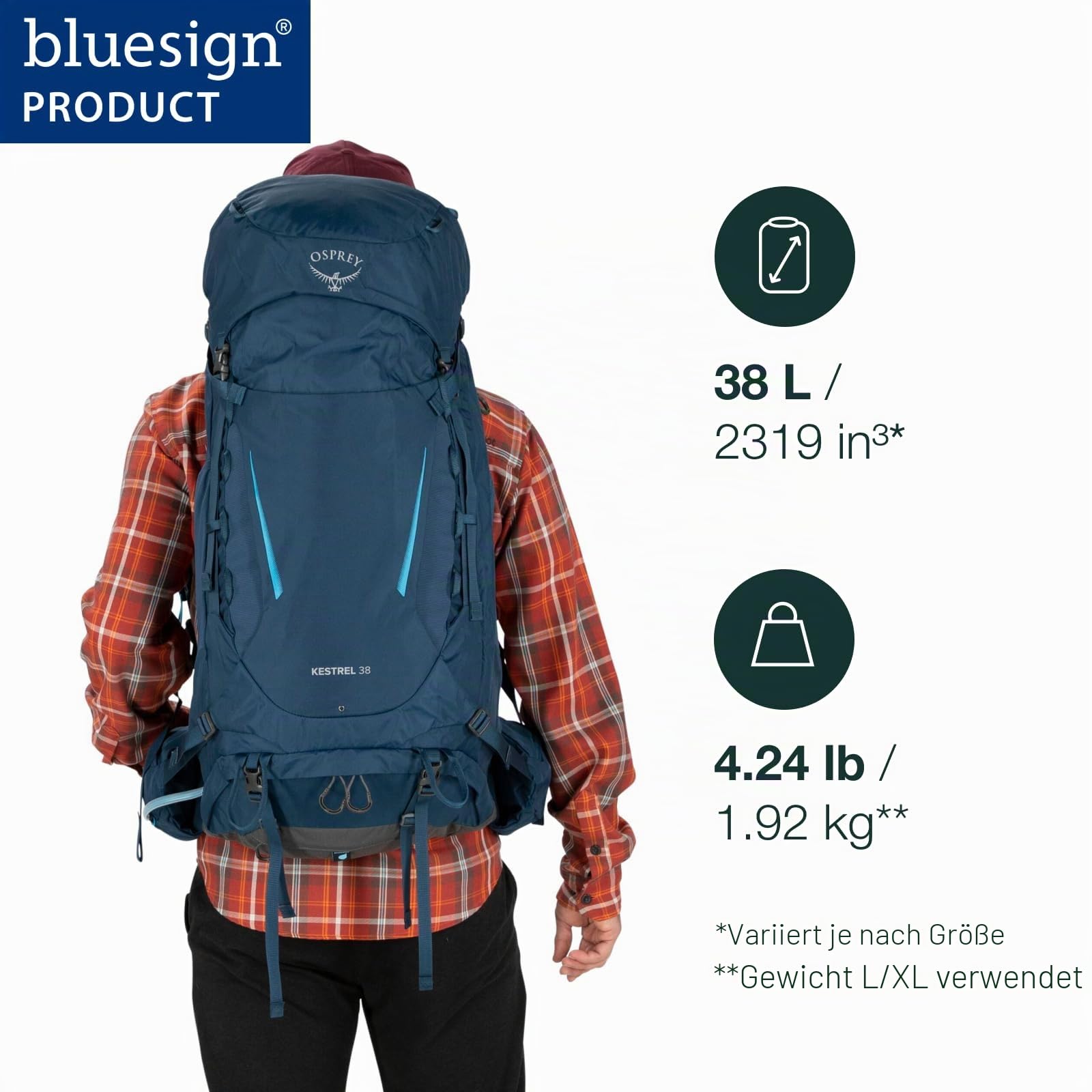 osprey-kestrel-38-trekkingrucksack-herren-s-m-38l-moss-green image 2
