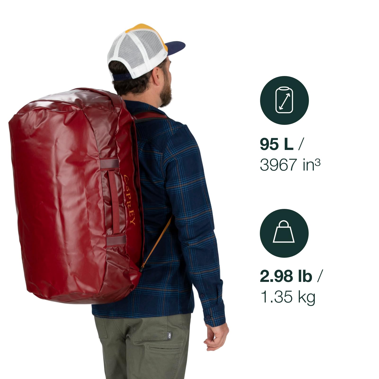 osprey-transporter-95-reisetasche-unisex image 2