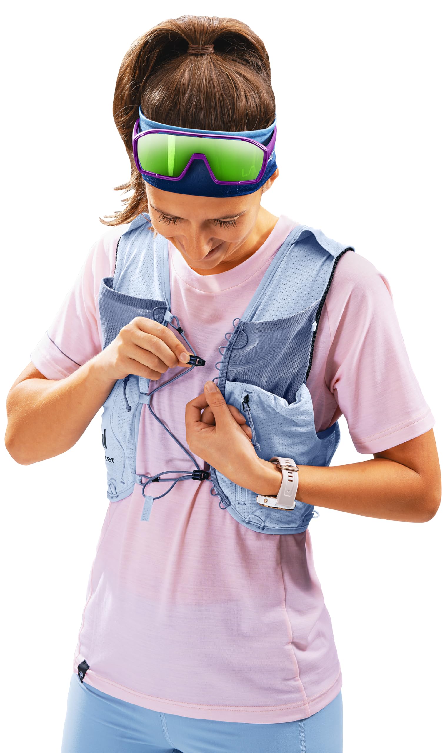 deuter-traick-5-sl-damen-trail-running-weste-inkl-2x-streamer-flask-500-ml image 8