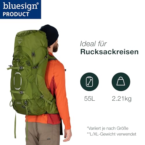 osprey-aether-55-trekkingrucksack-herren-small-medium-55l-acorn-red image 8
