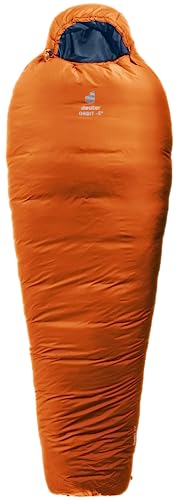 deuter-orbit-5-el-extra-long-kunstfaser-schlafsack-chestnut-ink-left-zip image 7