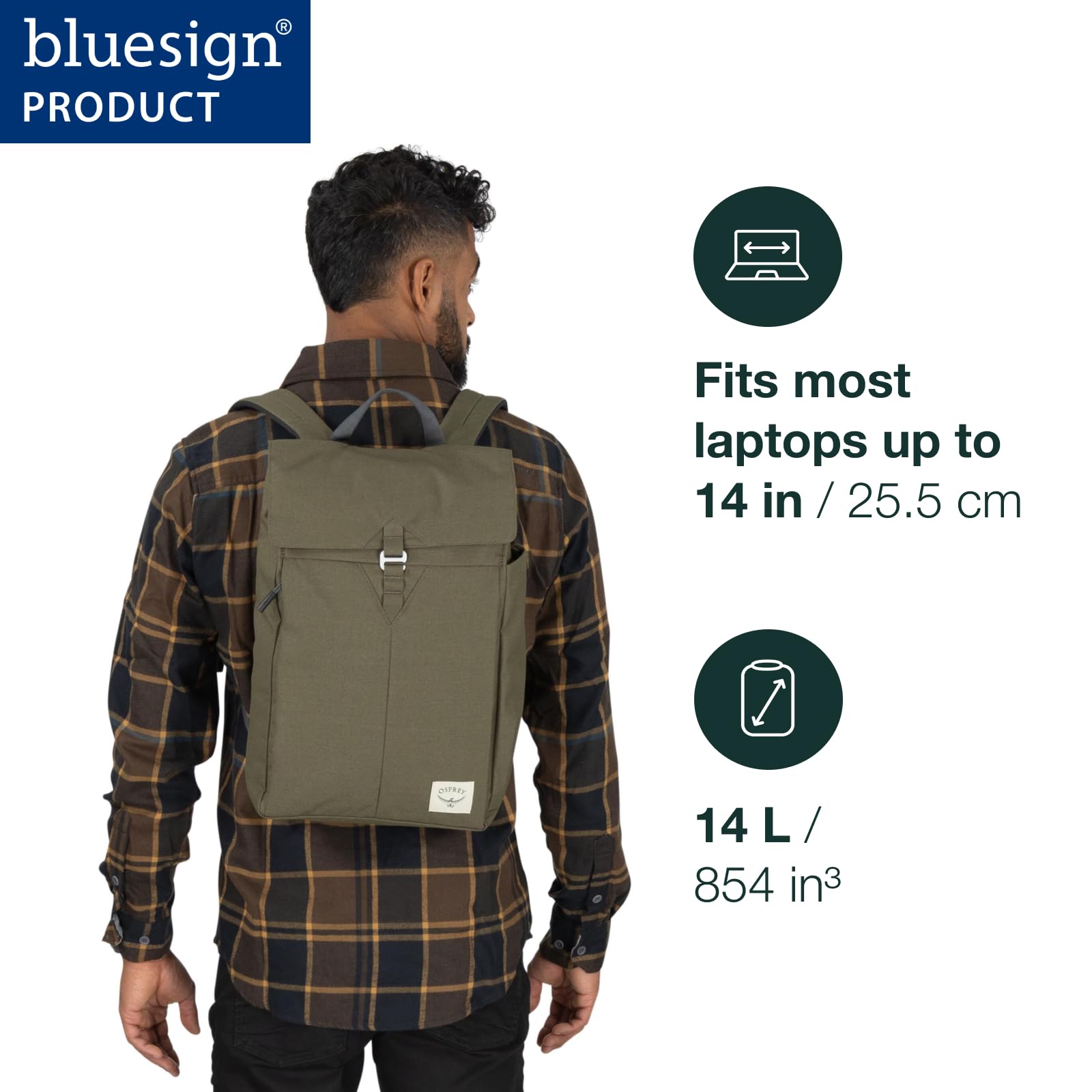 osprey-arcane-flap-laptop-rucksack-daypack image 2