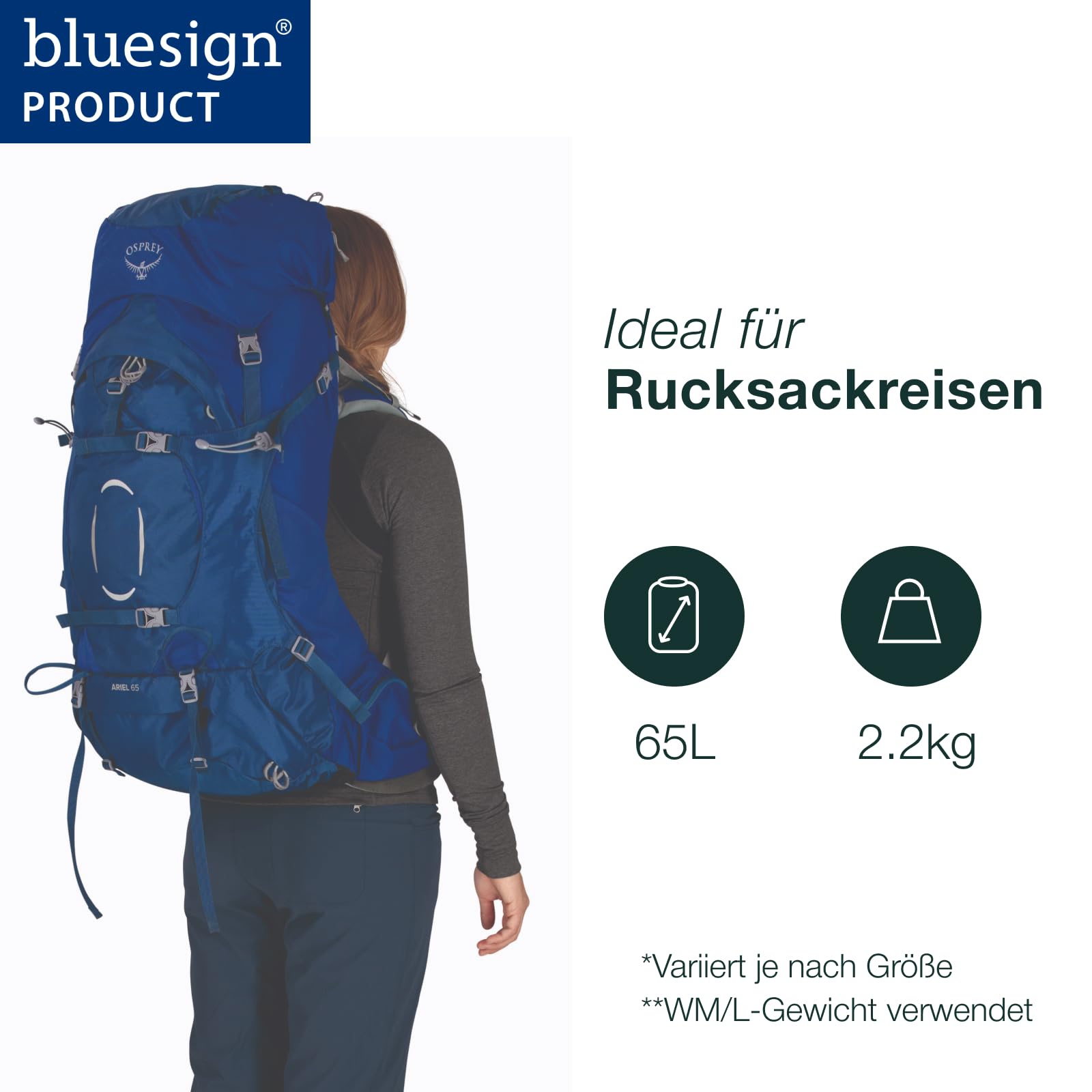 osprey-ariel-unisex-rucksack-trekking-modell-10005334-nylon image 2