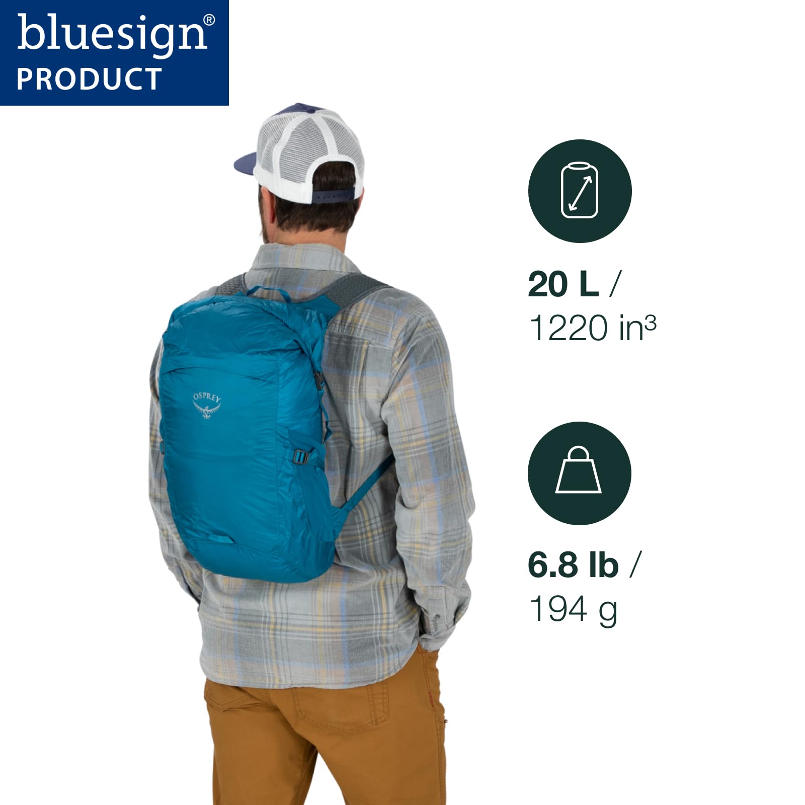 osprey-ultralight-dry-pack-rucksack-20-l-black-wasserdicht image 2