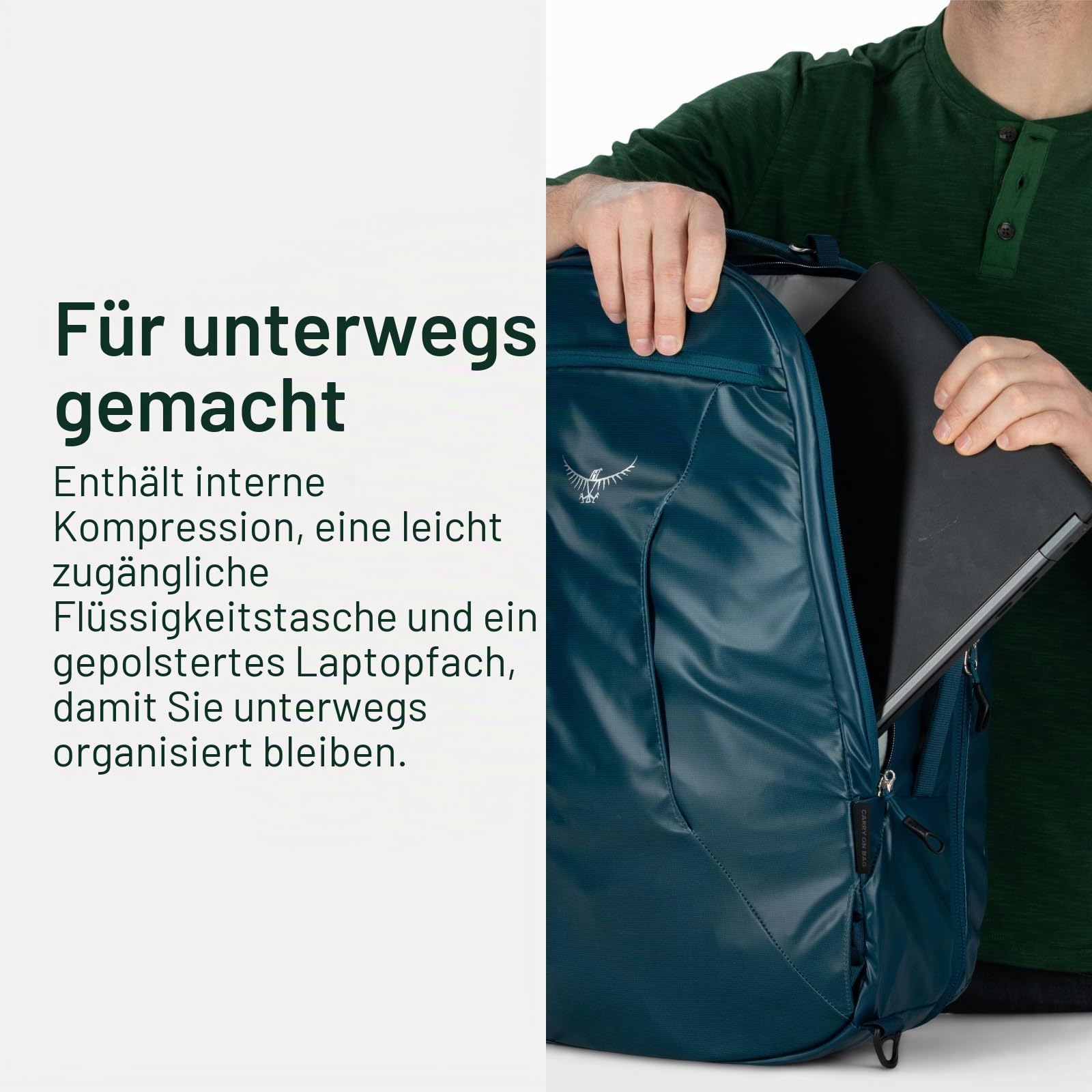 osprey-transporter-44-l-handgep-ck-rucksack-schwarz-duffel-rucksack image 3