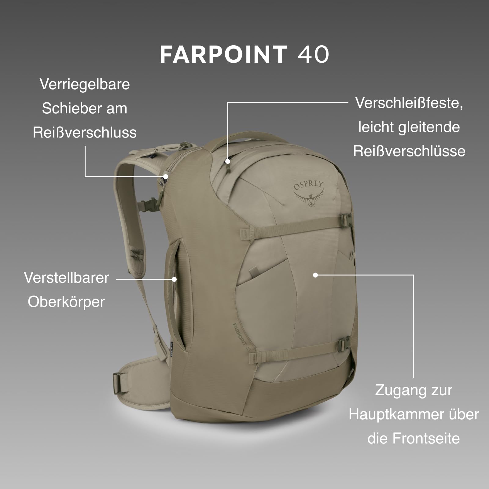 osprey-farpoint-40-herren-reiserucksack-40l-black image 3