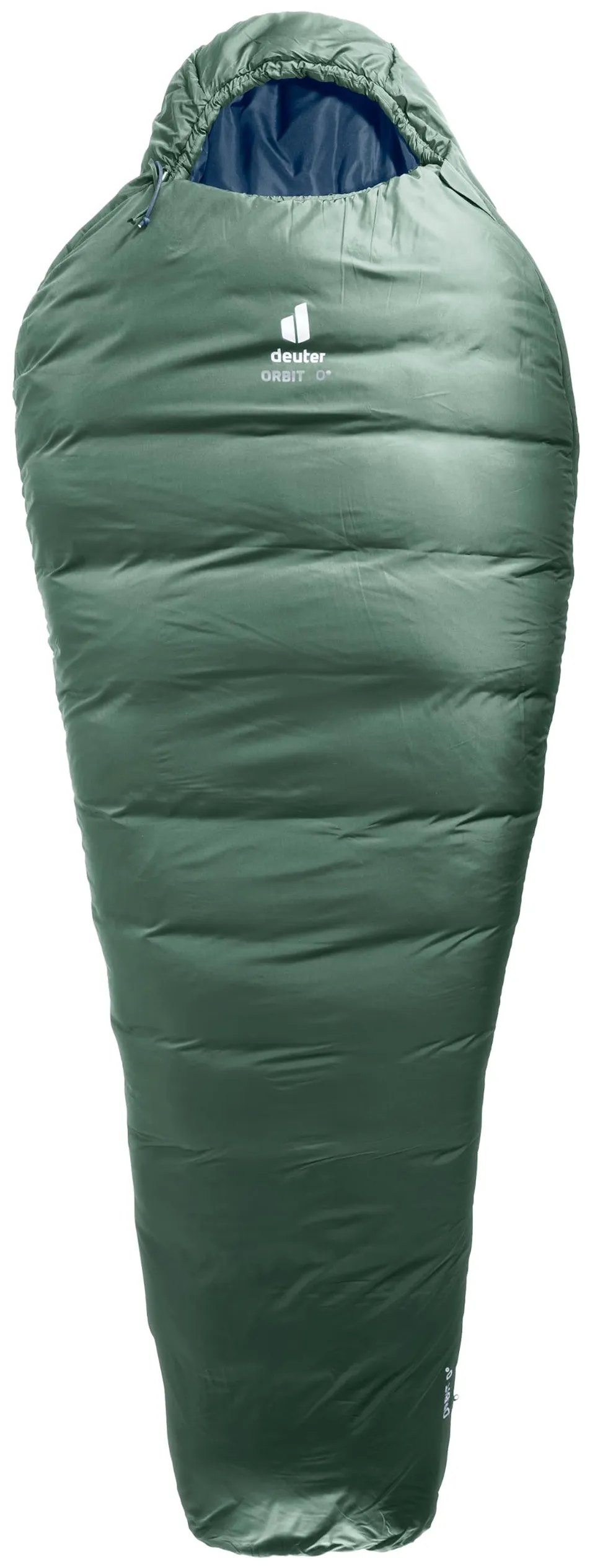 deuter-orbit-0-el-kunstfaserschlafsack-extra-long-ivy-ink-right-zip image 1