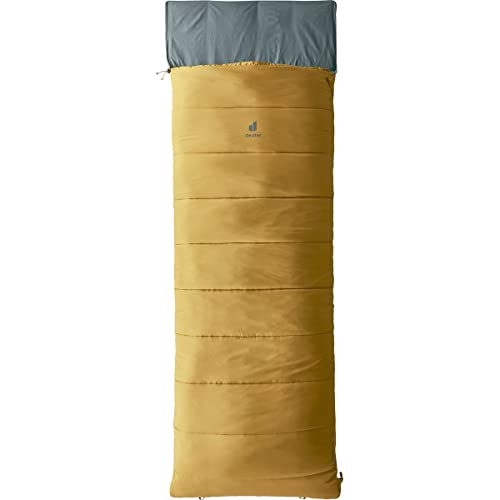 deuter-orbit-sq-6-kunstfaserschlafsack-caramel-teal-left-zip image 3