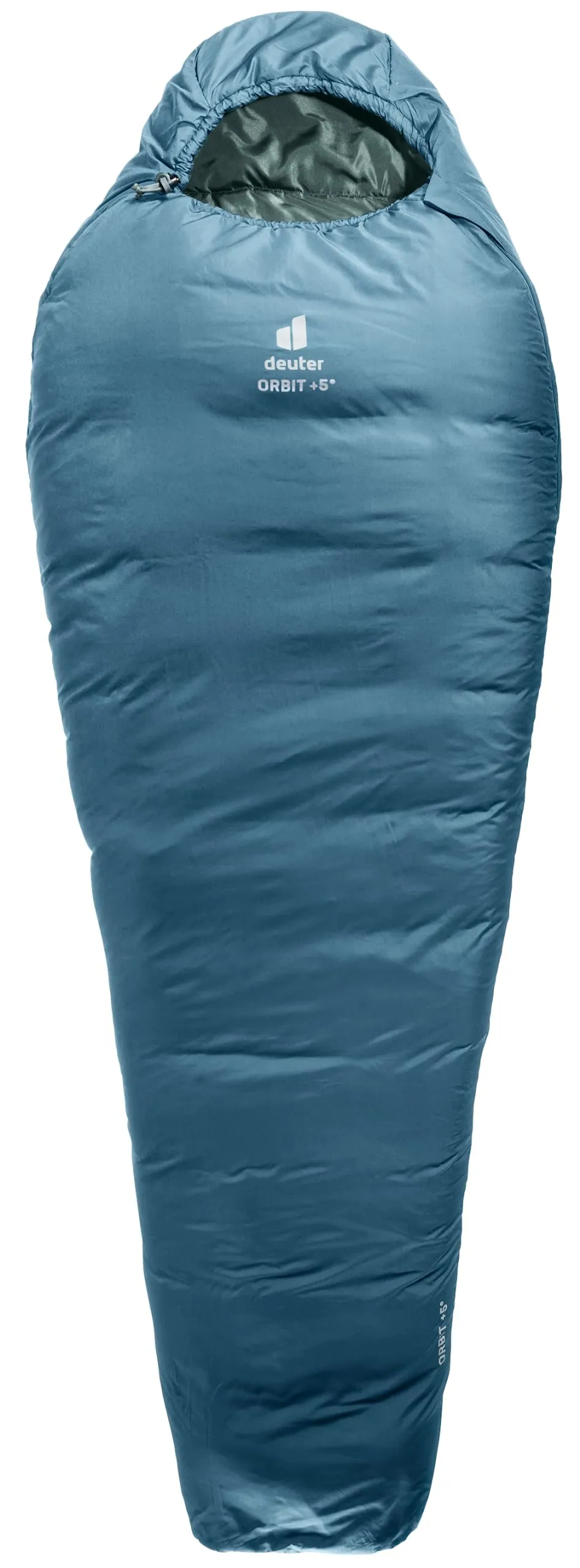 deuter-orbit-5-sl-damen-kunstfaserschlafsack-atlantic-sage-left-zip image 1