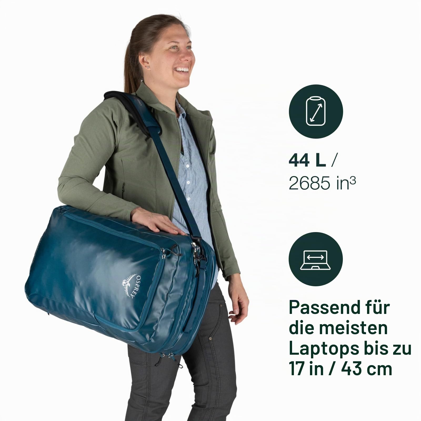 osprey-transporter-44-l-handgep-ck-rucksack-schwarz-duffel-rucksack image 2