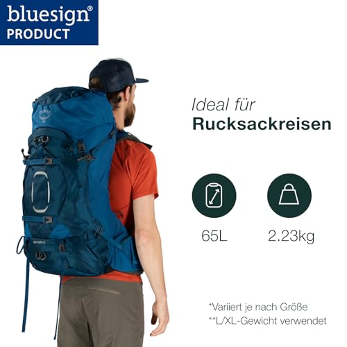 osprey-aether-65l-herren-trekkingrucksack-s-m-acorn-red image 8