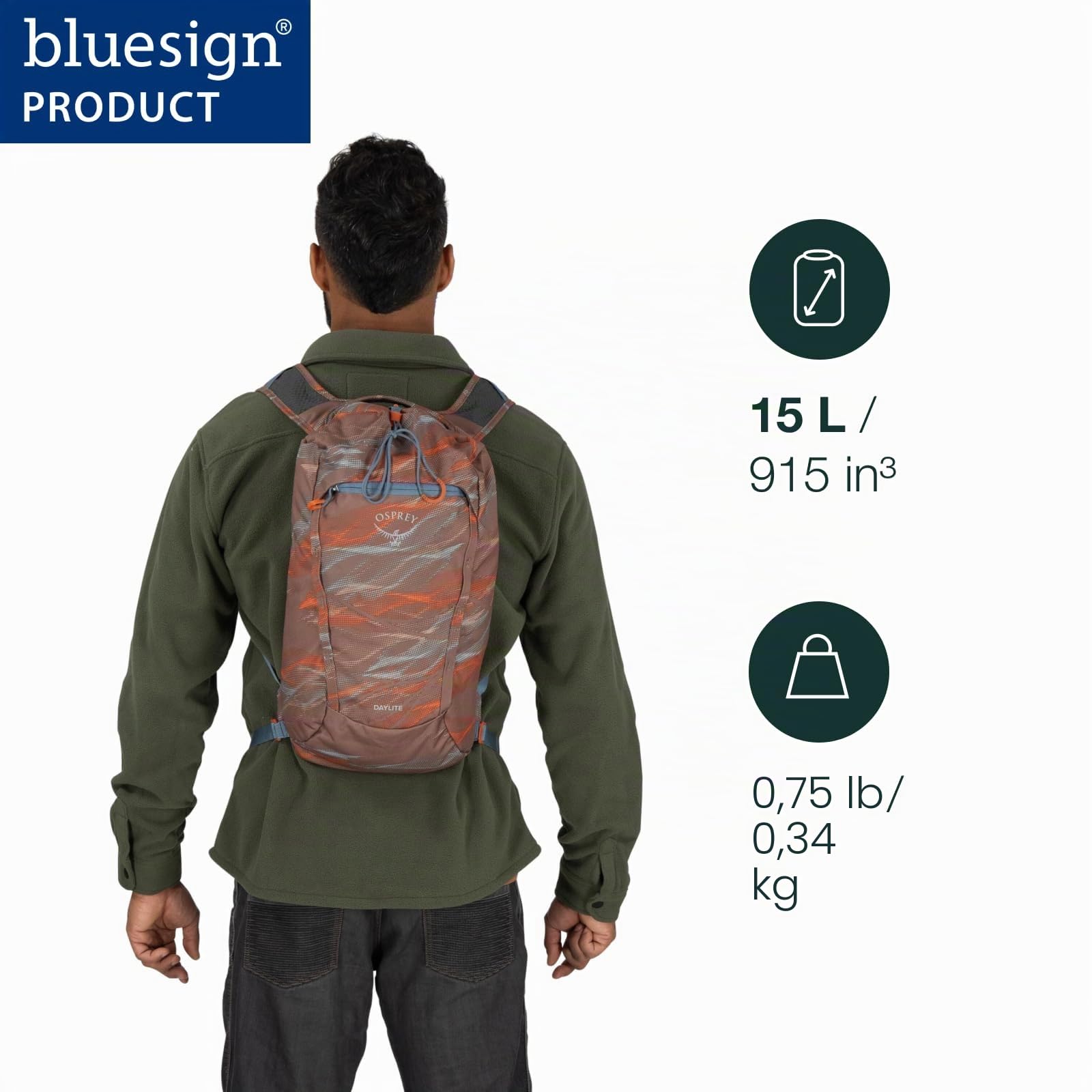 osprey-daylite-cinch-rucksack-unisex image 2