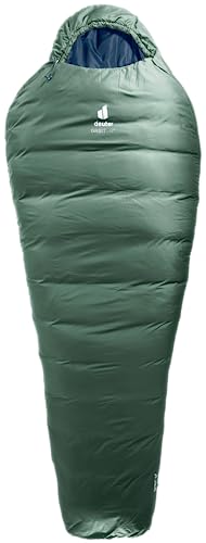 deuter-orbit-0-el-kunstfaserschlafsack-extra-long-ivy-ink-right-zip image 8