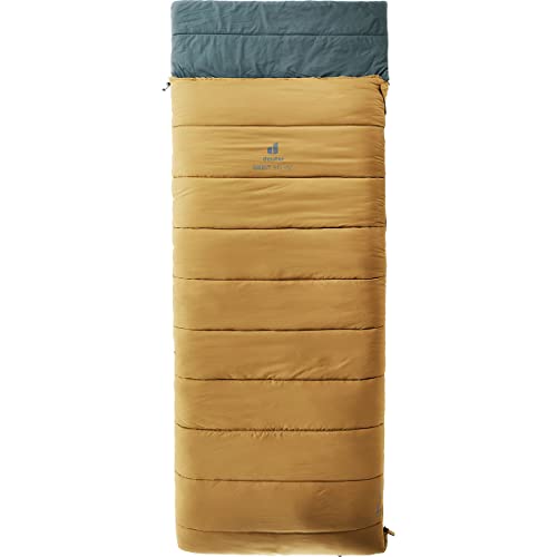deuter-orbit-sq-6-kunstfaserschlafsack-caramel-teal-left-zip image 4