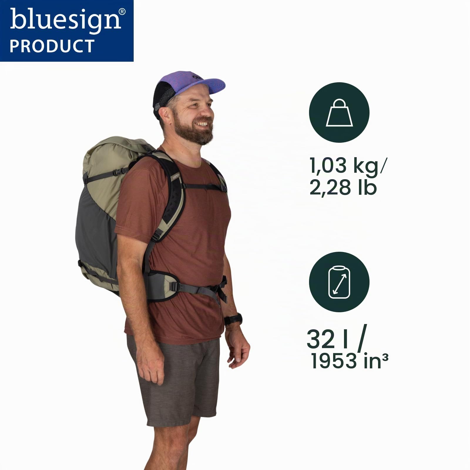 osprey-hikelite-zip-32-wanderrucksack-32-liter image 2