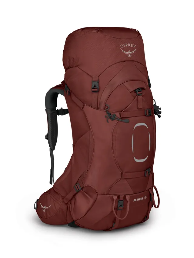 osprey-aether-55-trekkingrucksack-herren-small-medium-55l-acorn-red image 1