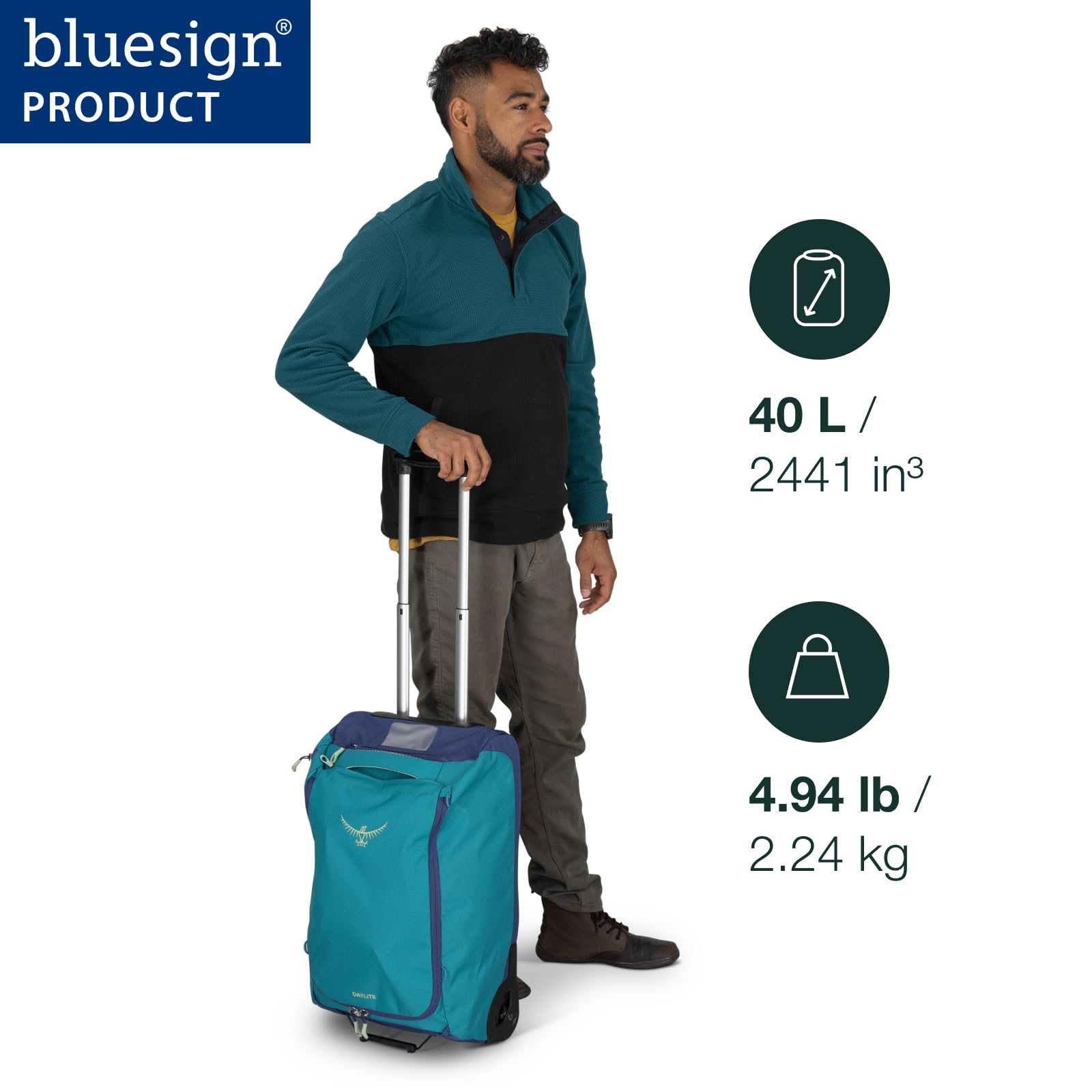 osprey-daylite-carry-on-wheeled-duffel-40-bag-trolley-40l image 2
