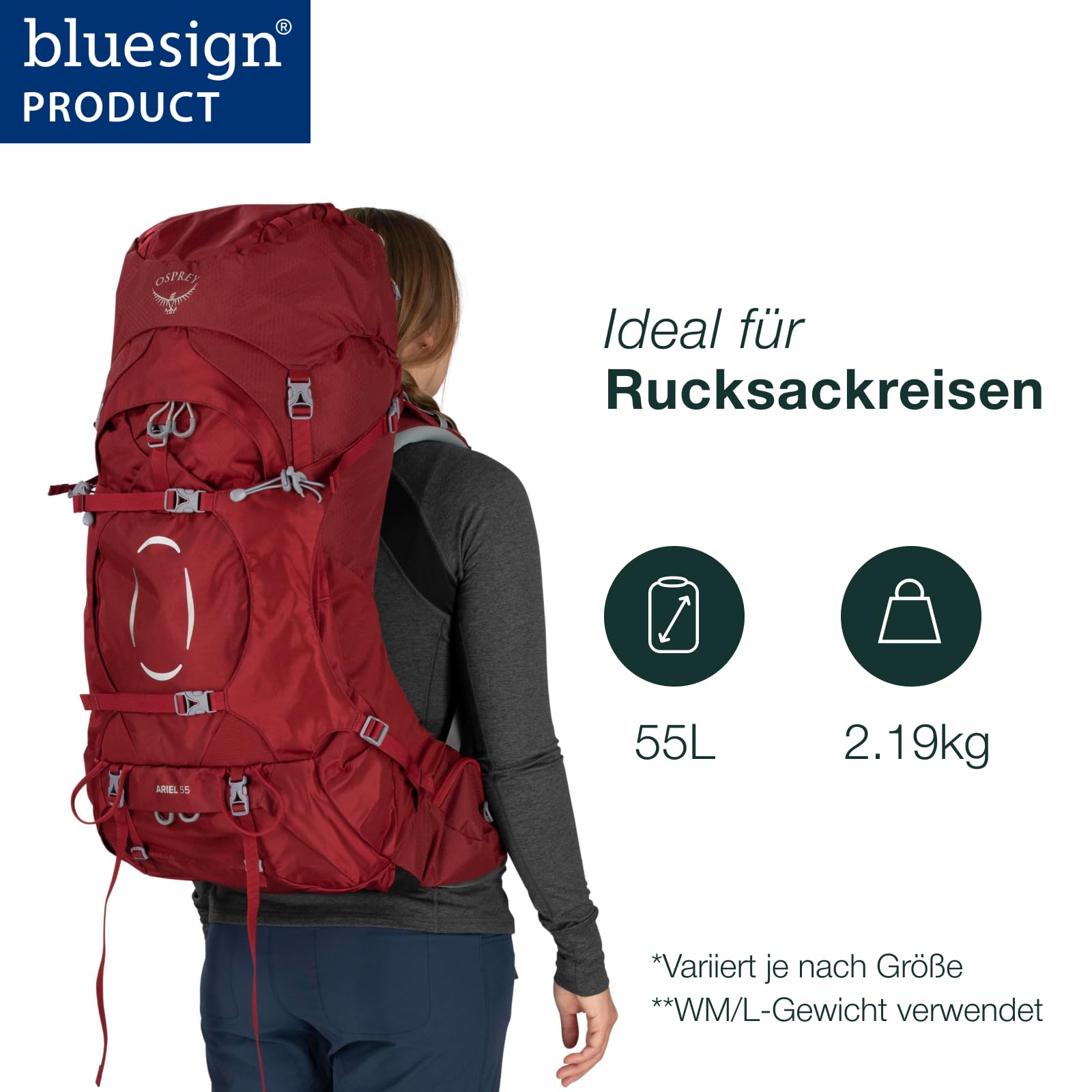 osprey-ariel-55-trekkingrucksack-damen-55l-koseret-green image 2