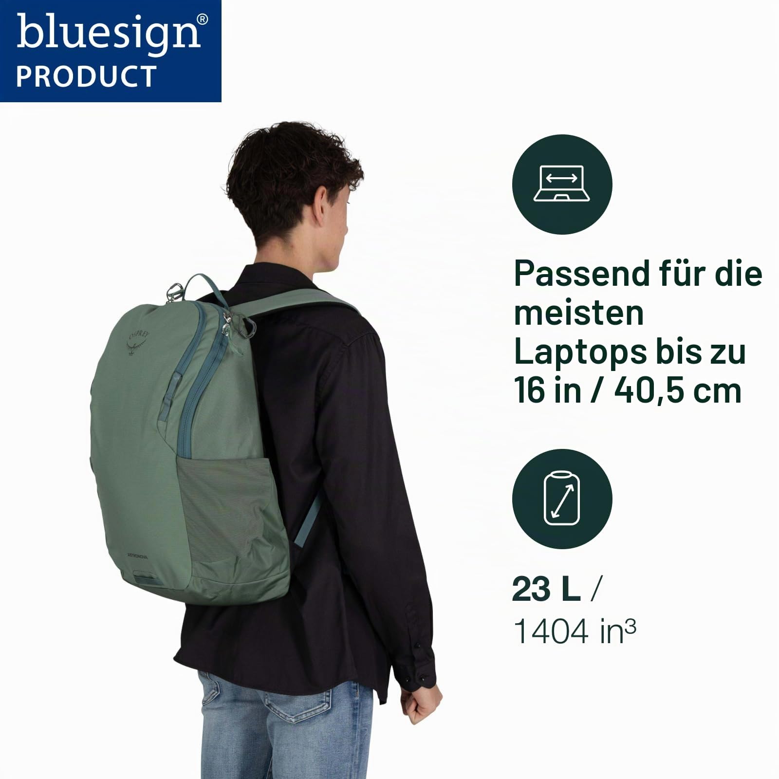 osprey-astronova-23l-campus-lifestyle-rucksack-cascade-blue image 2