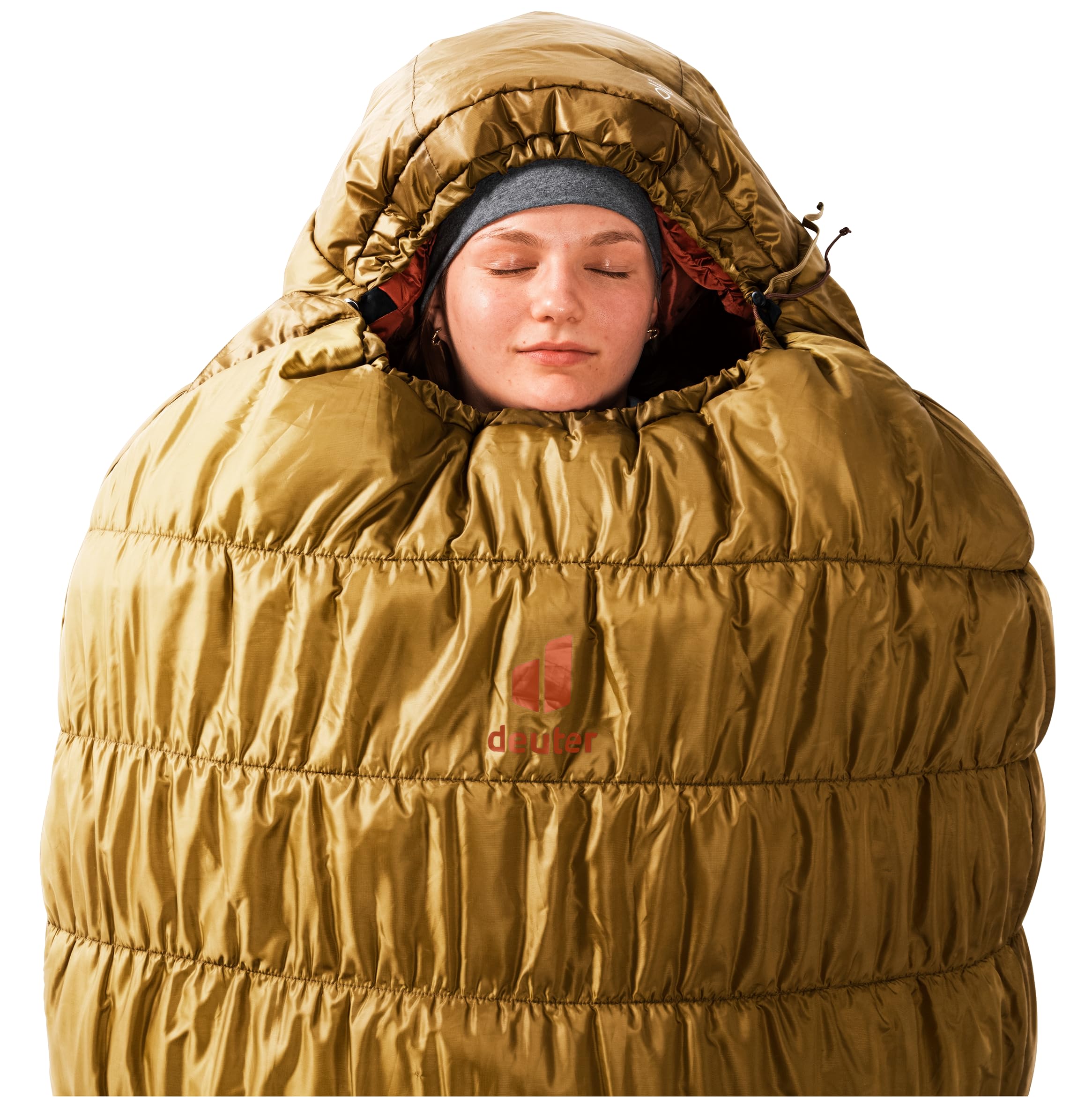 deuter-exosphere-11-sl-damen-kunstfaserschlafsack-almond-redwood-right-zip image 5