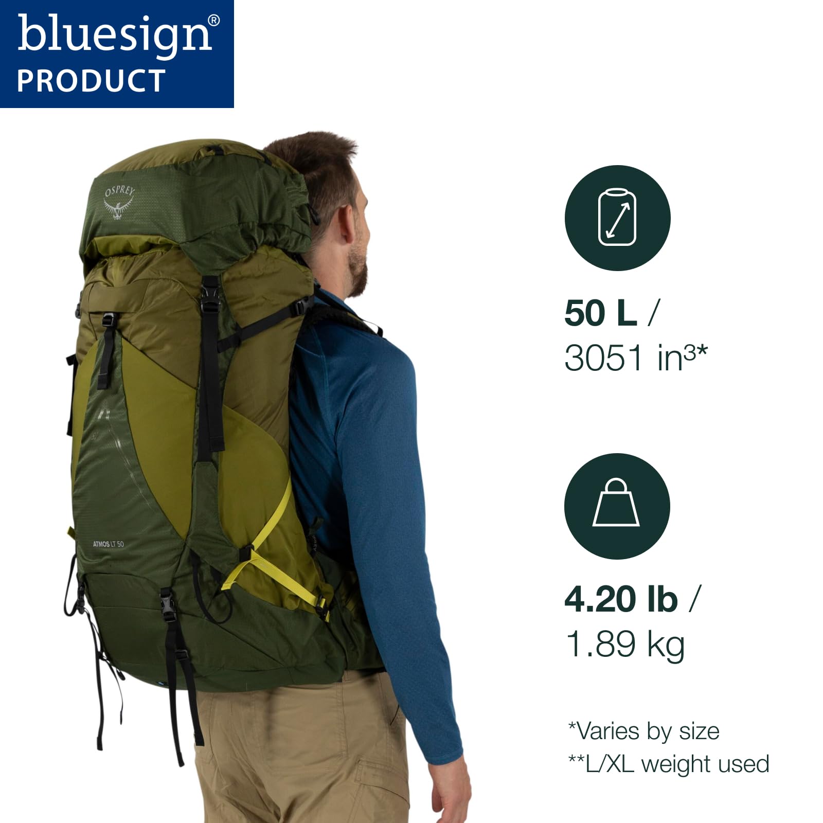 osprey-atmos-ag-lt-50-herren-trekkingrucksack-50l-backpack image 2