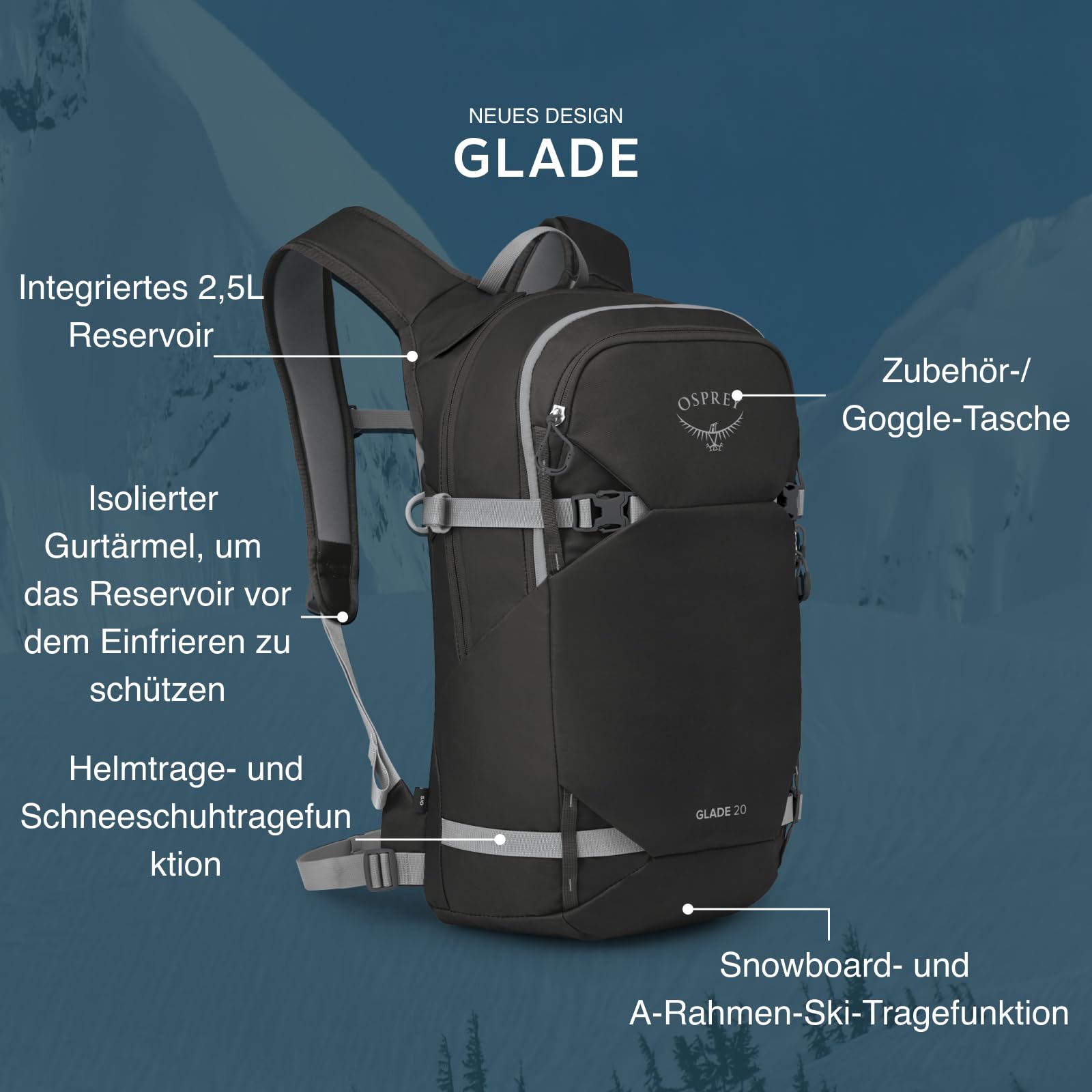 osprey-glade-unisex-schnee-rucksack image 3