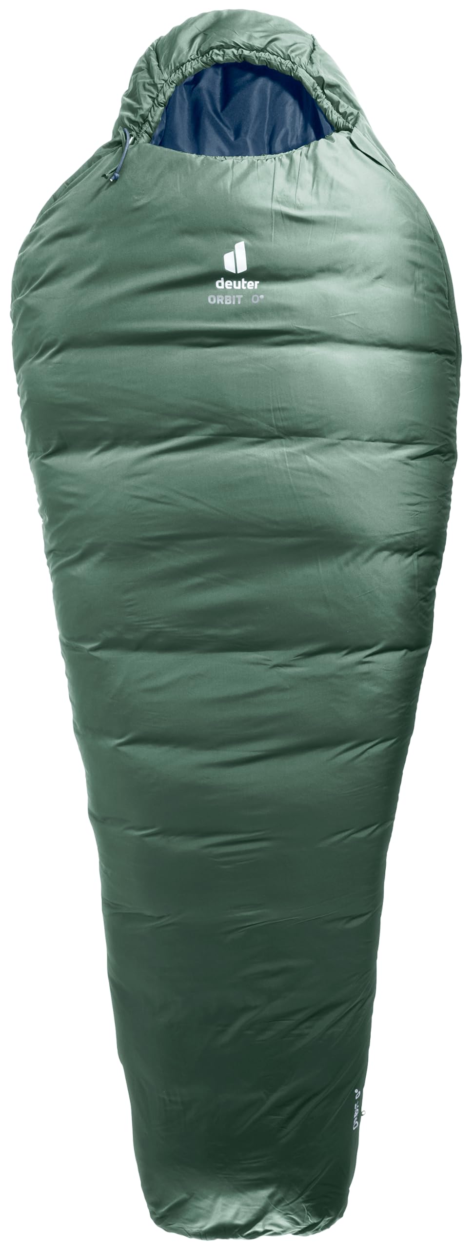 deuter-orbit-0-el-kunstfaserschlafsack-extra-long-ivy-ink-right-zip image 1